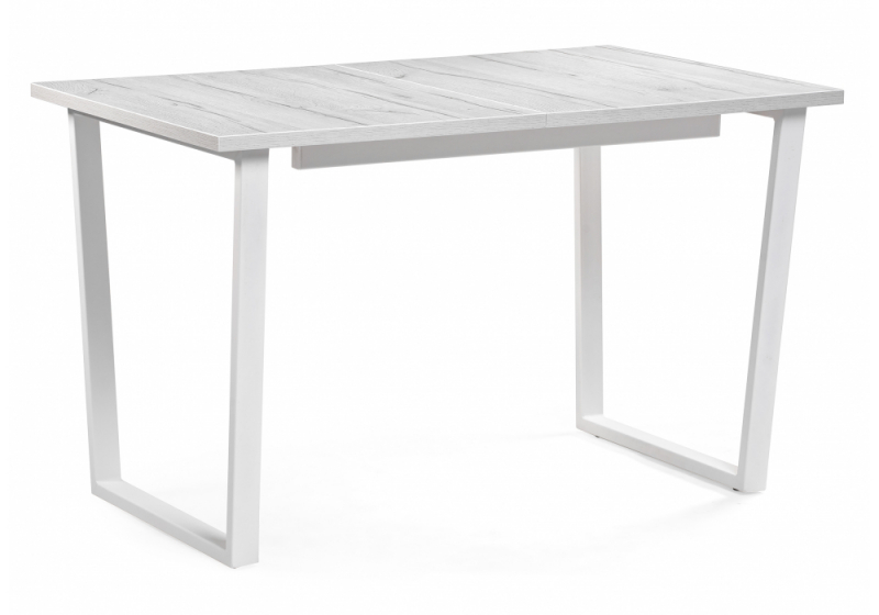 Стол деревянный раскладной Лота Лофт 120 25 мм юта / белый матовый (75x75). 