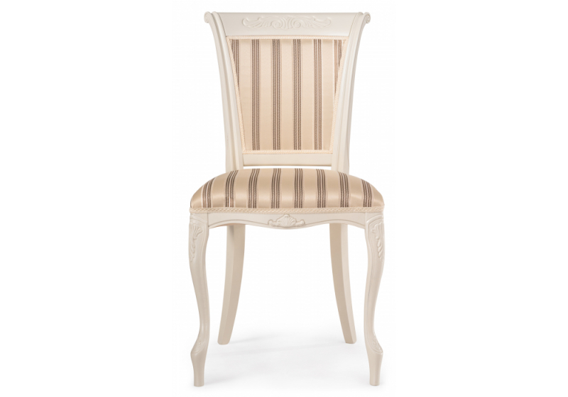 Стул деревянный Амбертин молочный / агата серая (49x56x92)