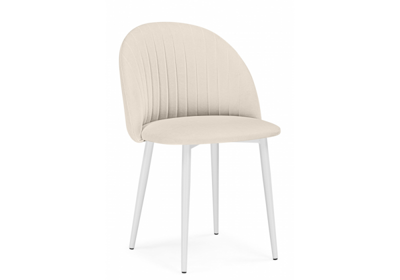 Стул на металлокаркасе Дарлин marseille 2 / белый (54x54x83). 