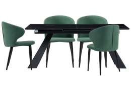 Обеденная группа Денлиан катания изумруд / обсидиан / черный ()